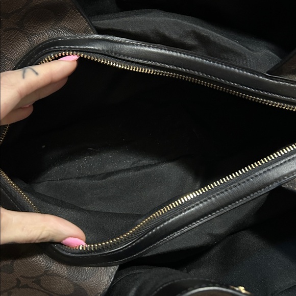 Coach Brown Signature Shoulder Bag - Picture 6 of 10